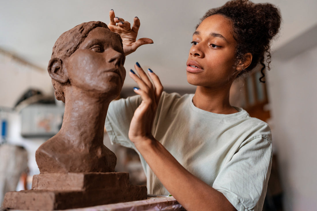 Hand-Carved Ebony Figurine: Timeless Art in Wood