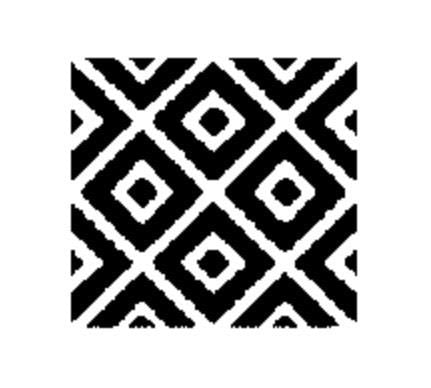 Black and white geometric pattern on a white background - Ani Bere