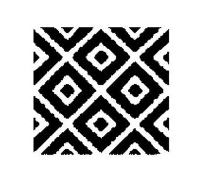 Black and white geometric pattern on a white background - Ani Bere