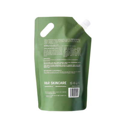 Sustainable Shea Body Oil Refill Pouch: Deep Hydration, Luminous Glow, Natural Scents