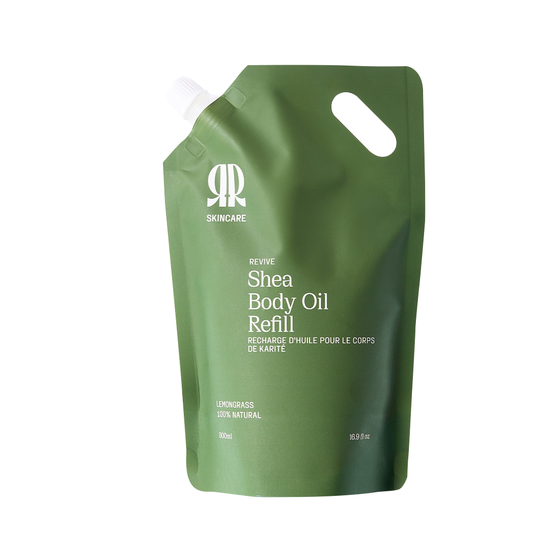 Sustainable Shea Body Oil Refill Pouch: Deep Hydration, Luminous Glow, Natural Scents