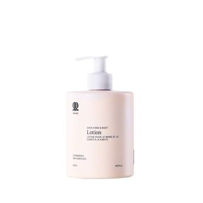 Premium Shea Hand & Body Lotion: Lemongrass, Coconut, Deep Hydration, 500ml