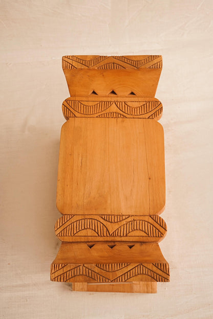 Top view of an Ashanti Stool 